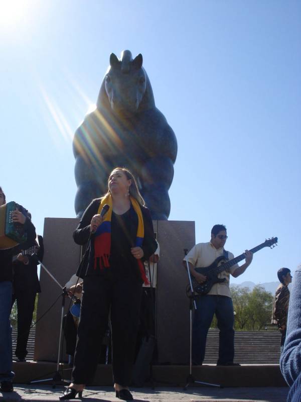 Fernando Botero y Sandra Arregoces en Monterrey